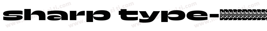 sharp type字体转换